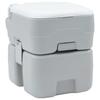 VidaXL Camping-Toilette Grau und Weiß 41,5 x 36,5 x 42 cm Polyethylen