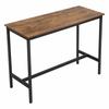 Narrow Dark Brown Dining Table 100X40X90 | Begryf