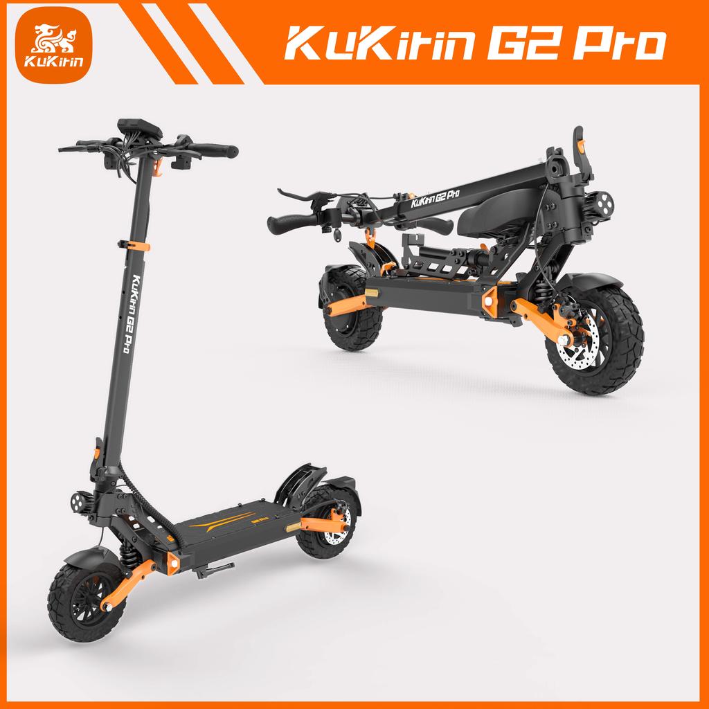 KuKirin G2 Pro Electric Scooter With Seat 600W 48V15.6AH City Commuting E-Scooter 9.0x3.0 Inch Tubeless Vacuum Tires Foldable Outdoor Riding Escooter