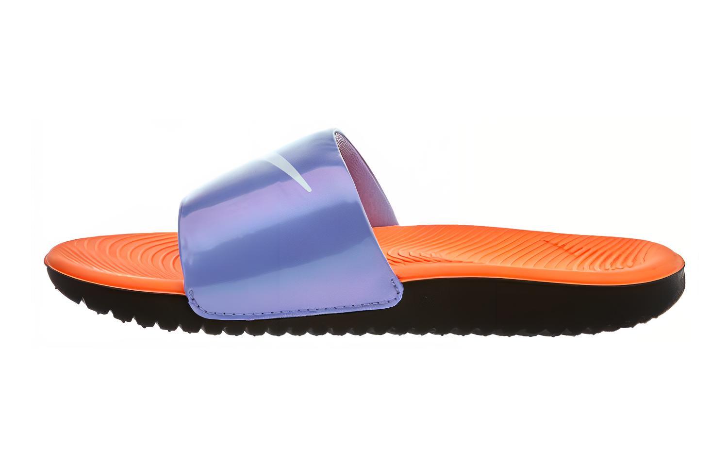 

Nike Kawa Slip Resistant Abrasion Resistant Kids Slippers Purple Orange Kids AJ2503-001 36