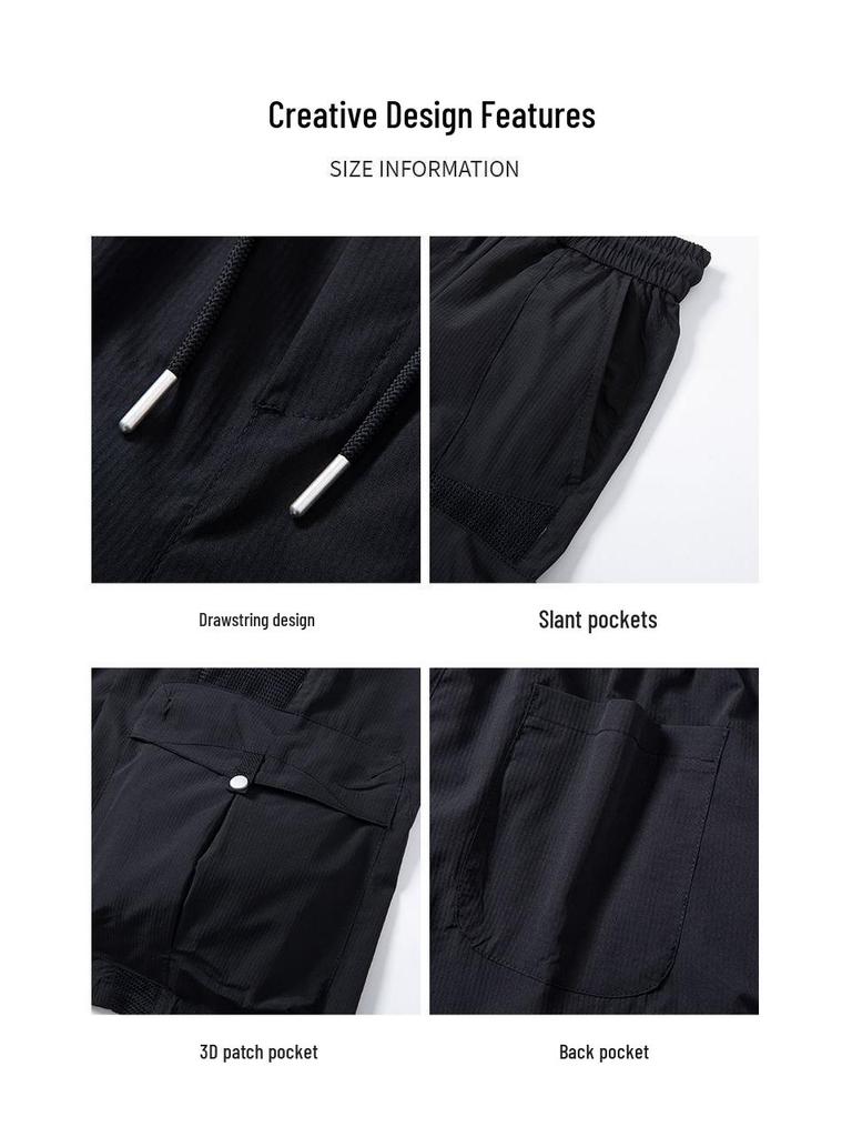 Chao Nan Da Men's American Style Loose Cargo Shorts - Summer Outdoor Casual Sports Pants