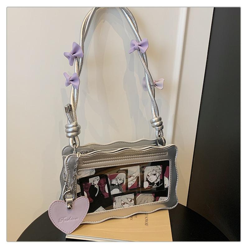 New Small Crossbody Shoulder Bag Transparent Two-dimensional Small Food Allowance Daily Commute Bar Leisure Backpack