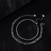 925 Sterling Silver Sparkling Chain Bracelet Female Ins Niche Design Luxury Exquisite Bracelet for Women Silver 925 Jewelry