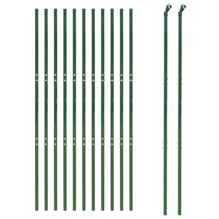 VidaXL Wire Mesh Fence, Decorative Fence Panel, Garden Patio Outdoor Protection Barrier, Green 154093