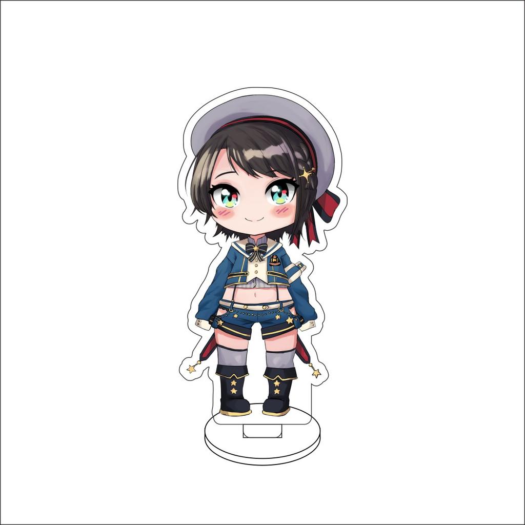 10CM Anime hololive Figure Stand Model Robocosan/Usada Pekora/Shirakami Fubuki Cute Desk Decor Standing Sign Gifts
