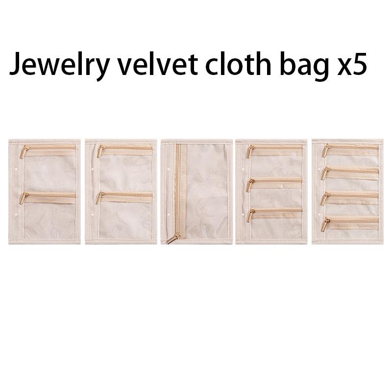 

Высококачественная прозрачная книга для хранения украшений из бархата на молнии, альбом для хранения ожерелий, роскошная ПУ кожа, прозрачные карманы