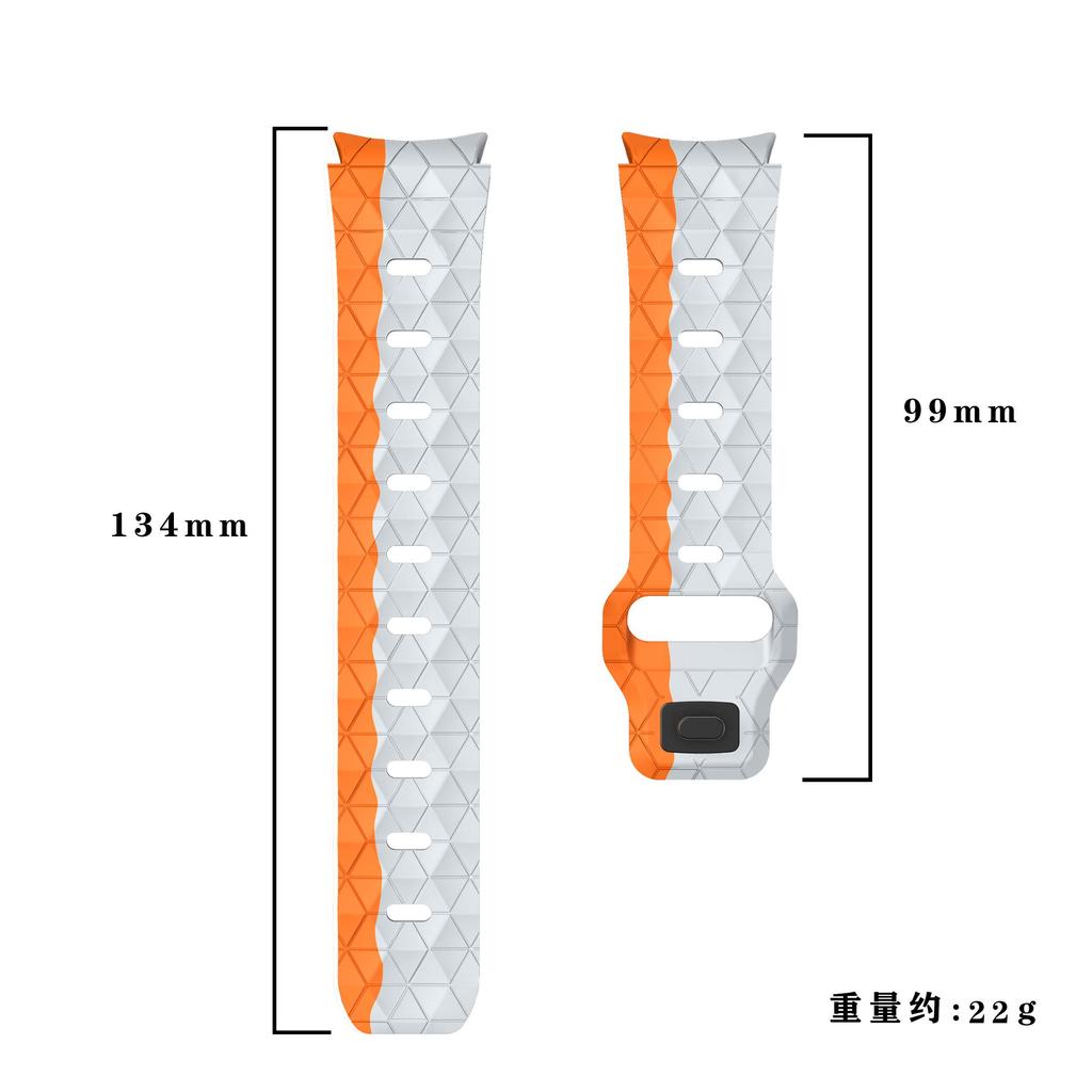 Silicone Band for Samsung Galaxy Watch 6 44mm 40mm/5/6 Classic 43mm 47mm/5 Pro 45mm No Gaps 20mm Bracelet Galaxy Watch 4 Strap
