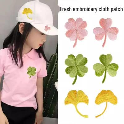 Clover Self-Adhesive Heart Applique Patch for Clothing Repair and Decoration