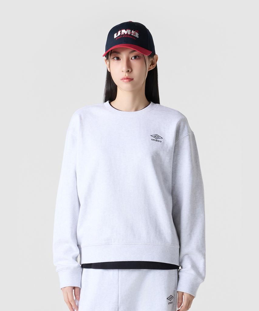 UMBRO Essentials Small Logo Sweatshirt Light Grey Ur123Cfs19 (Type A)
