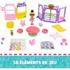 Cofanetto festa in giardino - GABBY'S DOLLHOUSE - Kitty Fairy - 3 personaggi - 18 pezzi - Accessori inclusi