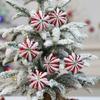 WTEMPO Creative Christmas Decorations Painted Hexagonal Star Ornaments Christmas Tree Hanging Pendants Indoor & Outdoor Party Festive Decor Pendents