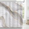 Marble and Gold Modern Abstract Art Shower Curtain Waterproof Washable Bathroom Decorative Shower Curtain 180 X 180cm