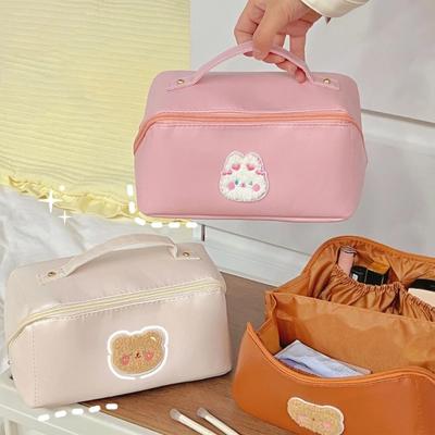 High-capacity Women Cosmetic Bag Travel Pouch Bridesmaid Gift Portable Phone Bag Cases Purse with Multi-partition