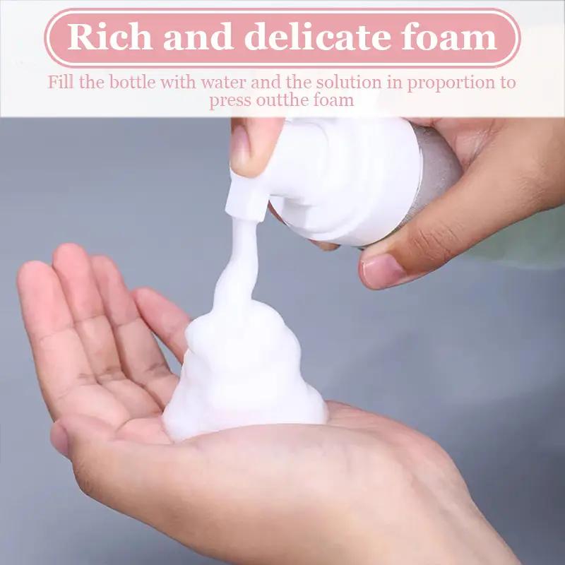 2/1 Stück Schaumpumpe Flasche Leer Plastik Mousse Spender für Gesichtsreiniger Seife Nachfüllbar Reise Shampoo Behälter 30-100ml