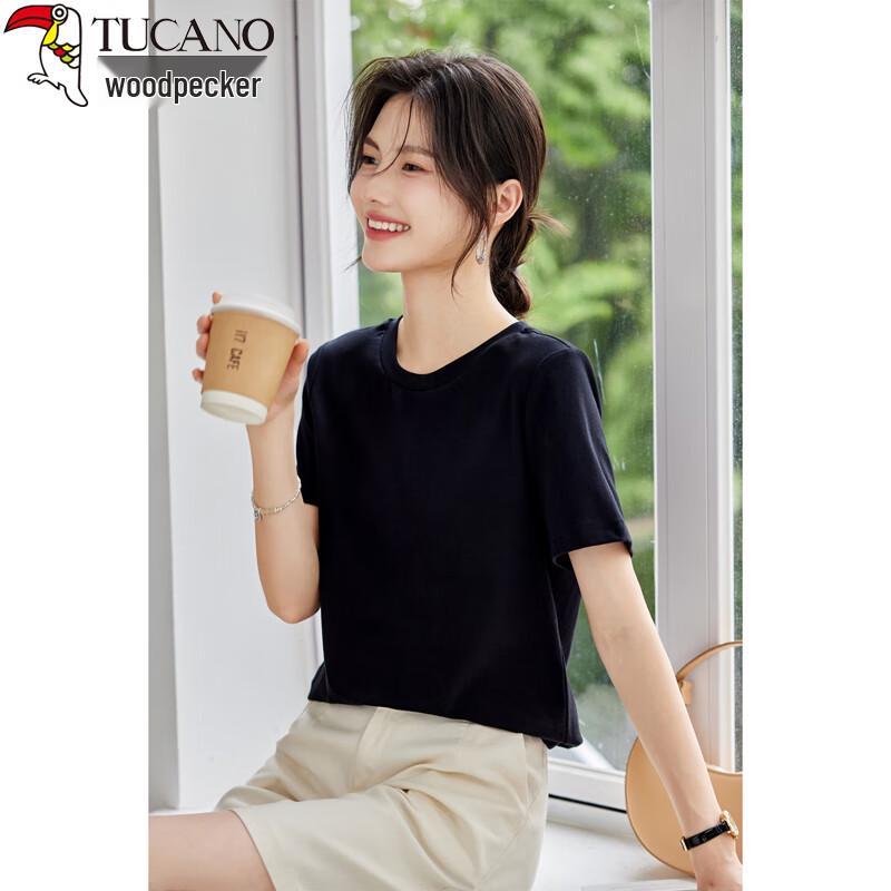 

Woodpecker Women s Pure Cotton Short Sleeve T-Shirt XL