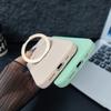 Macaron Liquid Silicone Magnetic Bracket Case for iPhone 17 Pro, 360° Rotation, Drop-Proof