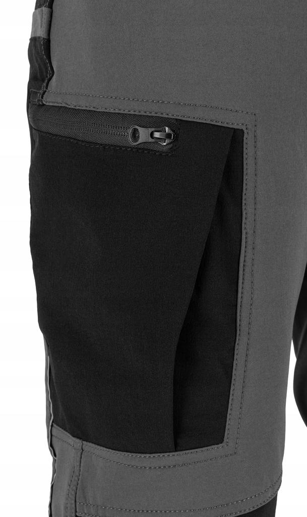 Men' Long Stretch Work Trousers To The Waist, Slim Gray Lahti Pro 1 Pc