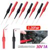 1 Pair Digital Multimeter Probe Soft-Nylon-Wireless Needle-Tip Universal Test Leads Diagnostic Puncture Extension Needle