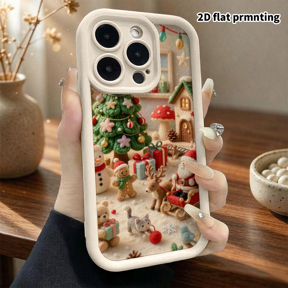 Phone Case: 2D Flat, Suitable for iPhone 18, 17, 16, 15, 14, 13, 12Pro Protective Case, Mini Amusement Park, Perfect Christmas and Halloween Holiday G