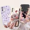 For vivo V2027 V2028 V2029 Case Vivo Y11s Y12s Y20 Y20s Y20i Y20a Back Cover Cartoon Animal Rabbit Cat Phone Shell Soft Silicone