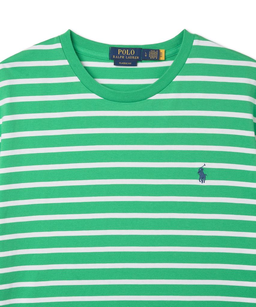 POLO RALPH LAUREN Classic Fit Striped Jersey T-Shirt - Green