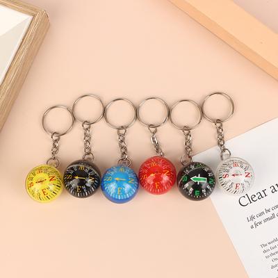 Round Shape Small Mini Survival Compasses For Outdoor Camping Hiking Travel Precision Dial EDC Ball Keychain