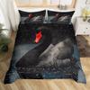 Swan Duvet Cover Twin King For Kids Girls Teen Cartoon Animal Bedding Set Microfiber Crown Star Romantic Floral Comforter Cover