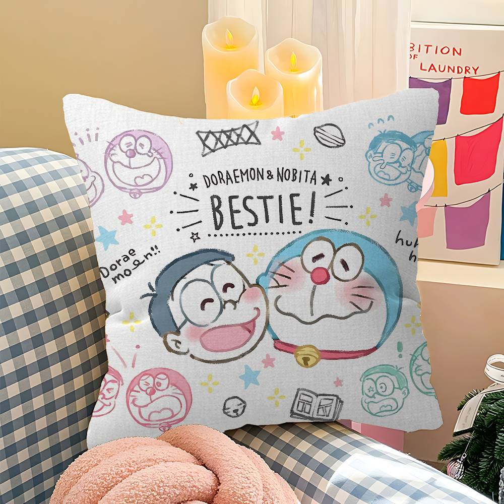 Funny DDoraemons Cartoon Pillow Gift Home Office Decoration Pillow Bedroom Sofa Car Cushion CoverPillow Case