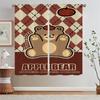 Cute Bear Chiffon Curtain Tiebacks Sheer Curtains In the Living Room Decoration Blinds Tentacles Short Window Curtains Home Lace
