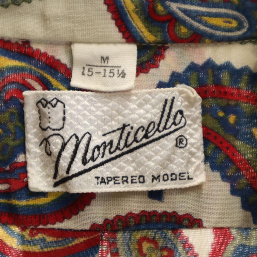 70s vintage Paint Pattern Short sleeve Button down shirt M Gurege Men's Used