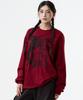 Nasttingijeubeleoldaenmi Vintage Artwork Long Sleeve_Burgundy