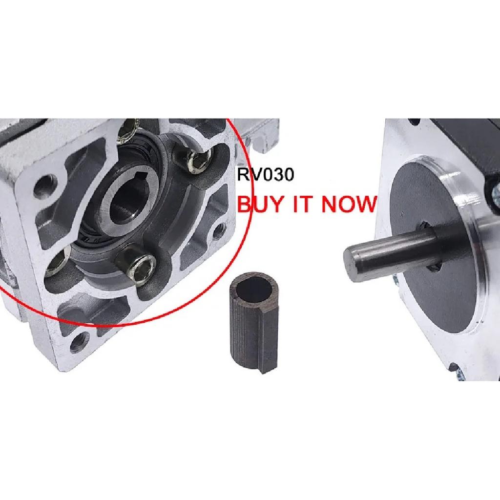 RV030 shaft sleeve adaptor for worm gearbox speed reducer shaft coupling 6.35mm 8mm input shaft of nema 23 motor