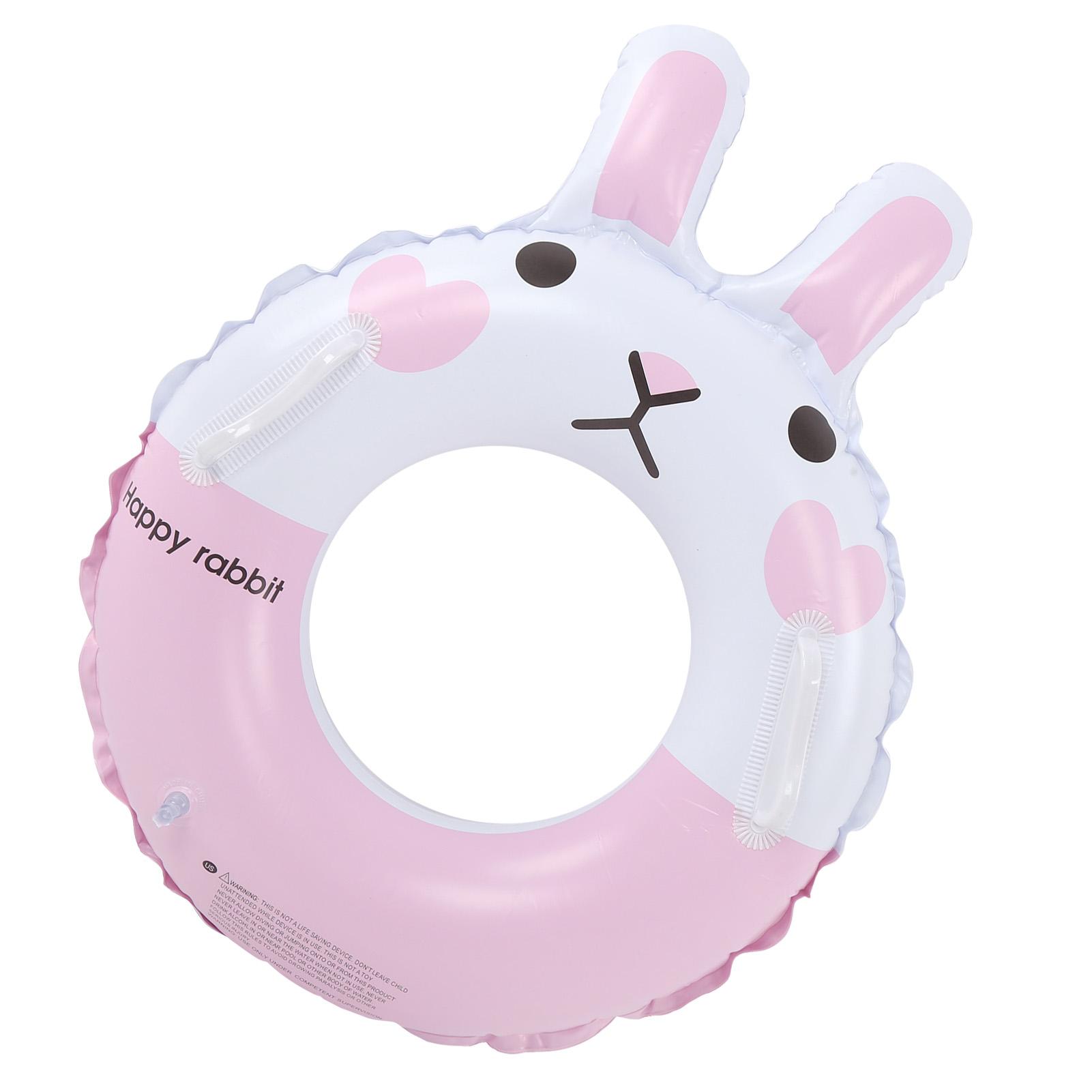 Children Inflatable Swimming Circle Ring PVC Pool Float Swim Rings with Handle for Kids