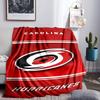 Hurricanes Team Spirit Throws Blanket Flannel Blankets Plush for Couch Bed Gifts for Men Women Travel picnic blanket Christmas fan gifts