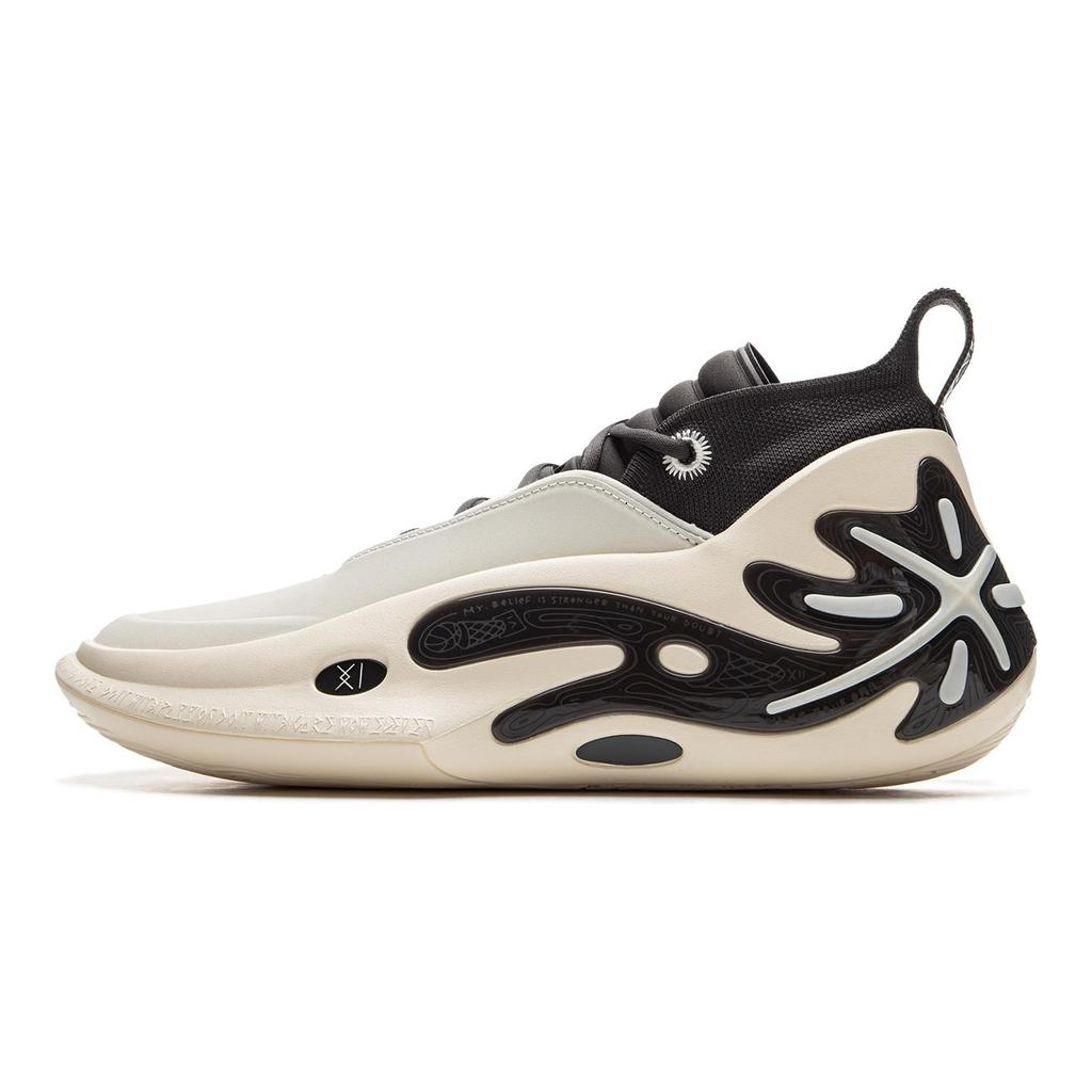 Li Ning WOW11 Cushioning Slip Resistant Abrasion Resistant Lightweight Rebound Mid Top Basketball Shoes Men's ABAU049-6