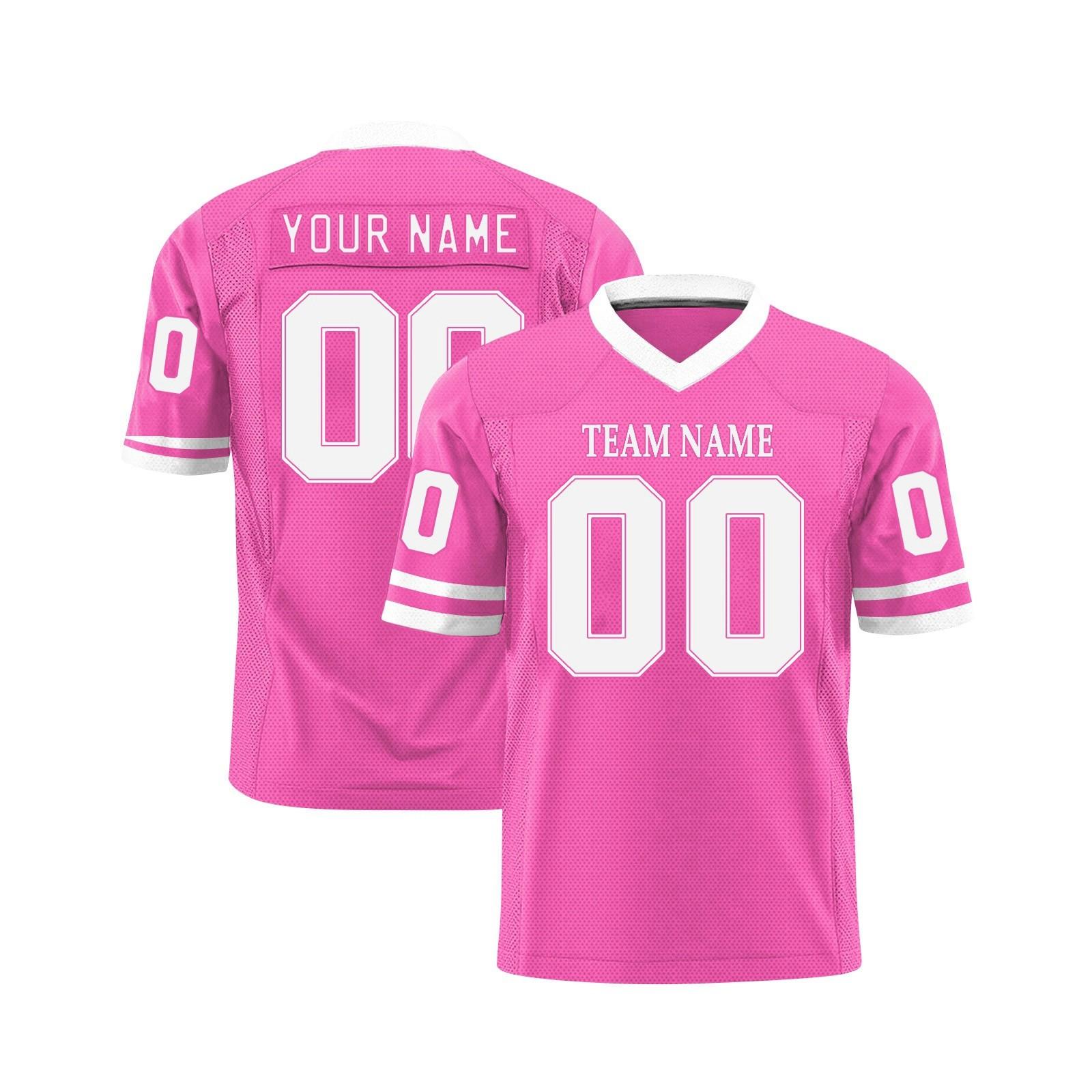 

Индивидуальные футбольные майки с персонализированным напечатанным названием и номером команды, спортивная форма для мужчин, женщин, молодежи S розовый