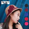 Women's Korean Style Flower Faux Wool Winter Hat