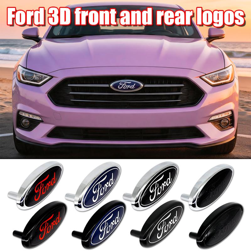 14.5x6.5cm ABS Spring Replacement Emblem Badge For Ford Mondeo Focus Fusion MK2 MK4 F150 F250 Auto Exterior Tuning Accessories