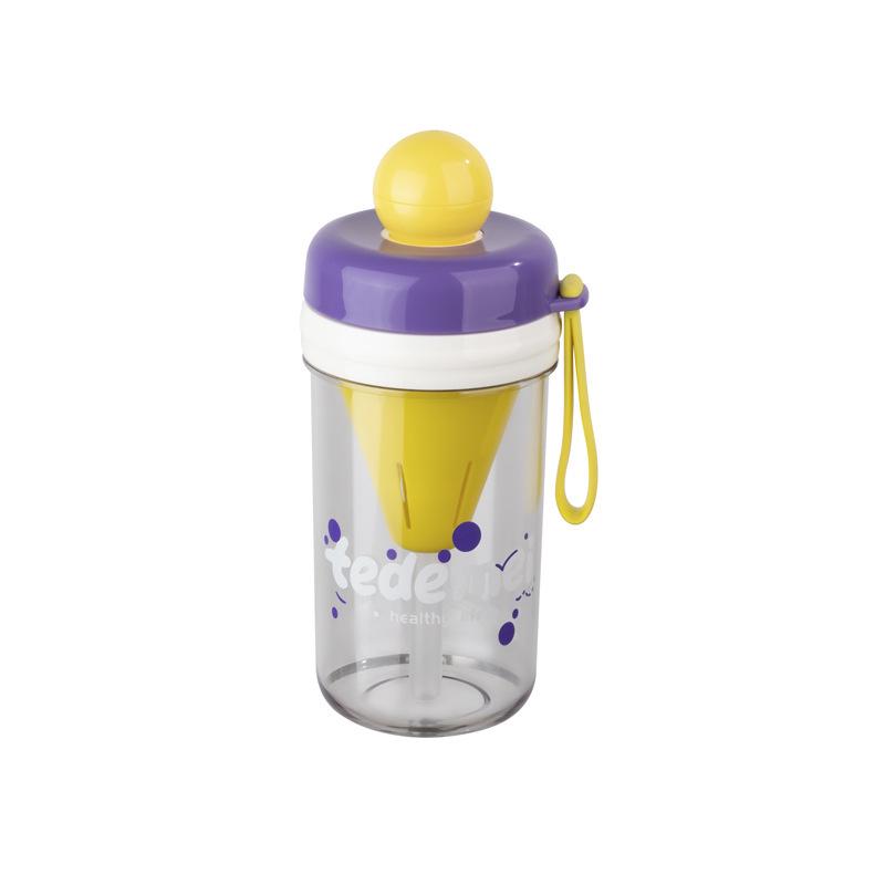 

Creative Anti-Scald Children s Thermos Cup: Large Capacity, Food-Grade Tritan Material, Portable, Cold Retention, Heat Resistant with Straw. 490ml фиолетовый