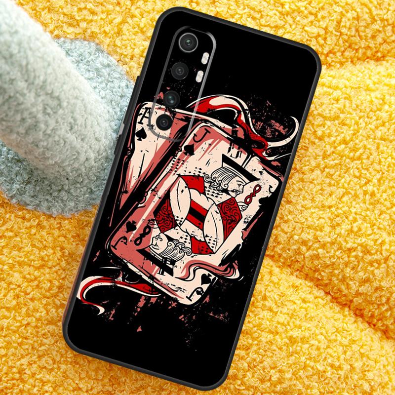 Ace of Spades Poker Case For Xiaomi 15 Ultra 14 13T 14T 15T 17 Pro Max  Cover For POCO X7 Pro X5 X6 F5 F6 F7 F8