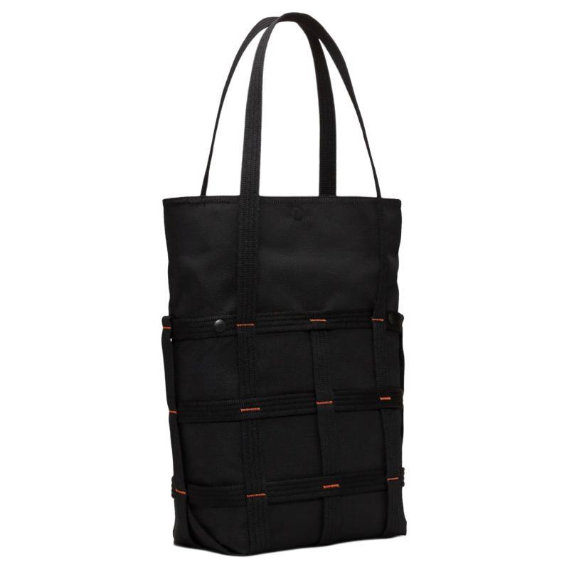 Nike Polyester Handbag, Shoulder Bag Regular Unisex Black & Orange Casual HF5303-010