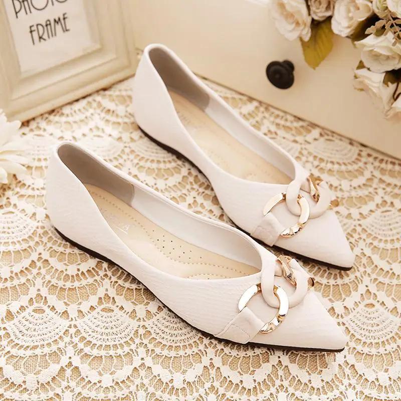 Fashion Sexy Ladies Footwear Pointed Toe Stylish Vacation with Discount Summer 2025 Elegant Dress on Offer Promotion Women's Flat Shoes