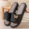 Women's Outdoor Slippers with Bow Tie for Summer New Fashion Non Slip and Cool Slippers for Outdoor Wear
