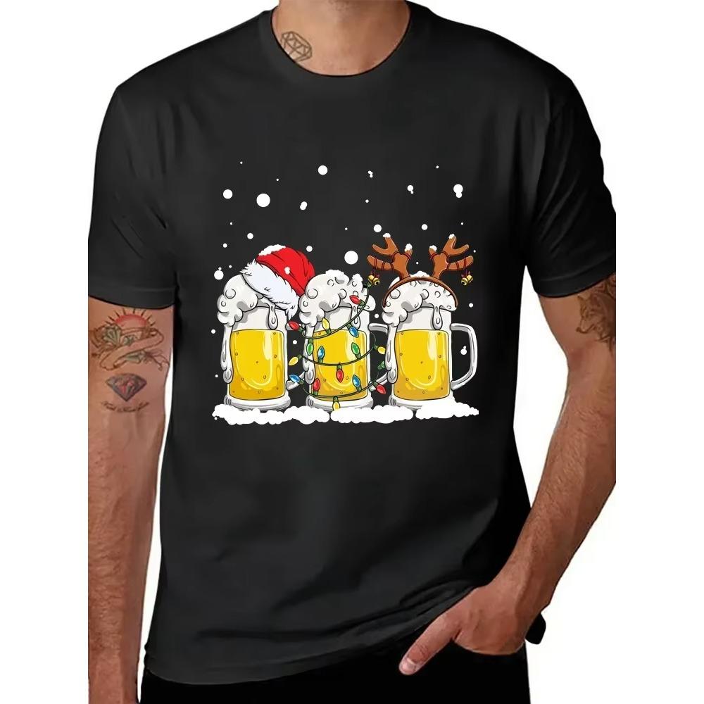 

Funny Design T-Shirts Men All-math Breathable Short Sleeve Is This Jolly Enough Christmas Fashion Street Female Tops XXXXXL чёрный