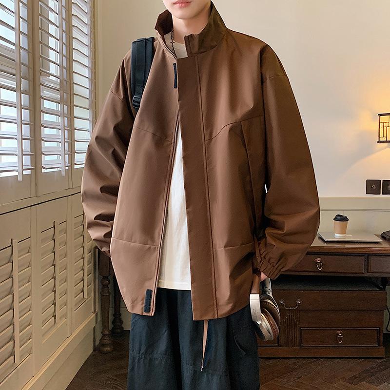 Jacket Men's Spring New Casual Men's Trend Frock Outdoor Collar Coat Jacket