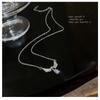Women Light Luxury Minimalist Angel Wing Moonstone Drop Pendant Titanium Steel Clavicle Necklace