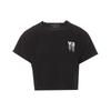 Y-3 Women's Logo Print Crew Neck Short Sleeve T-Shirt Black IR7096