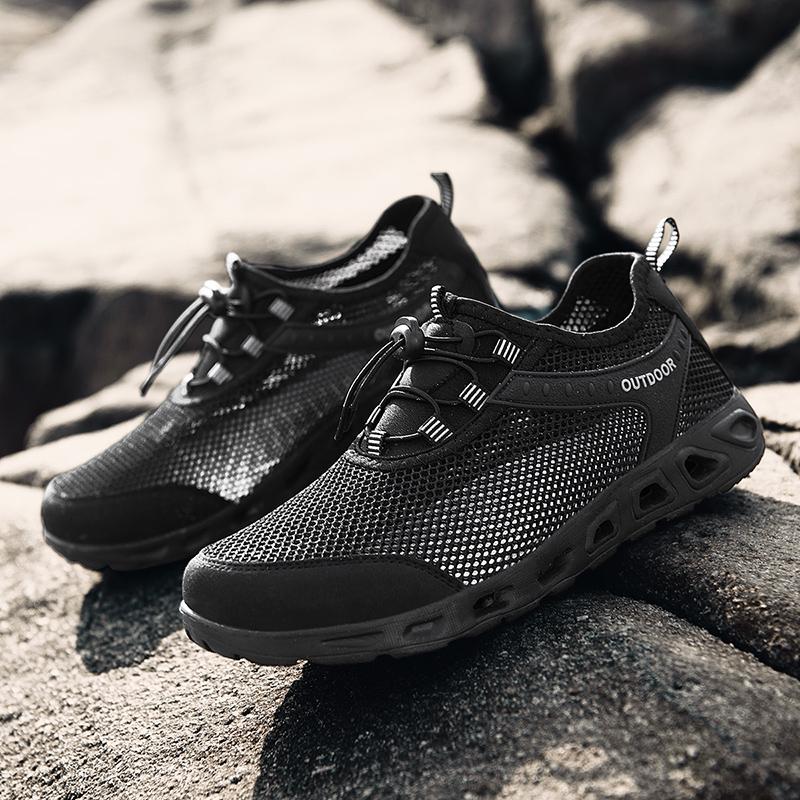 Atmungsaktive Mesh-Sommerschuhe, Outdoor-Freizeitschuhe, Upstream-Schuhe, große Strandschuhe