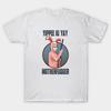 Men Black Print T-shirt Motherfudger (Bunny Version) No-Cut Transfer Paper Print Cotton Tshirt