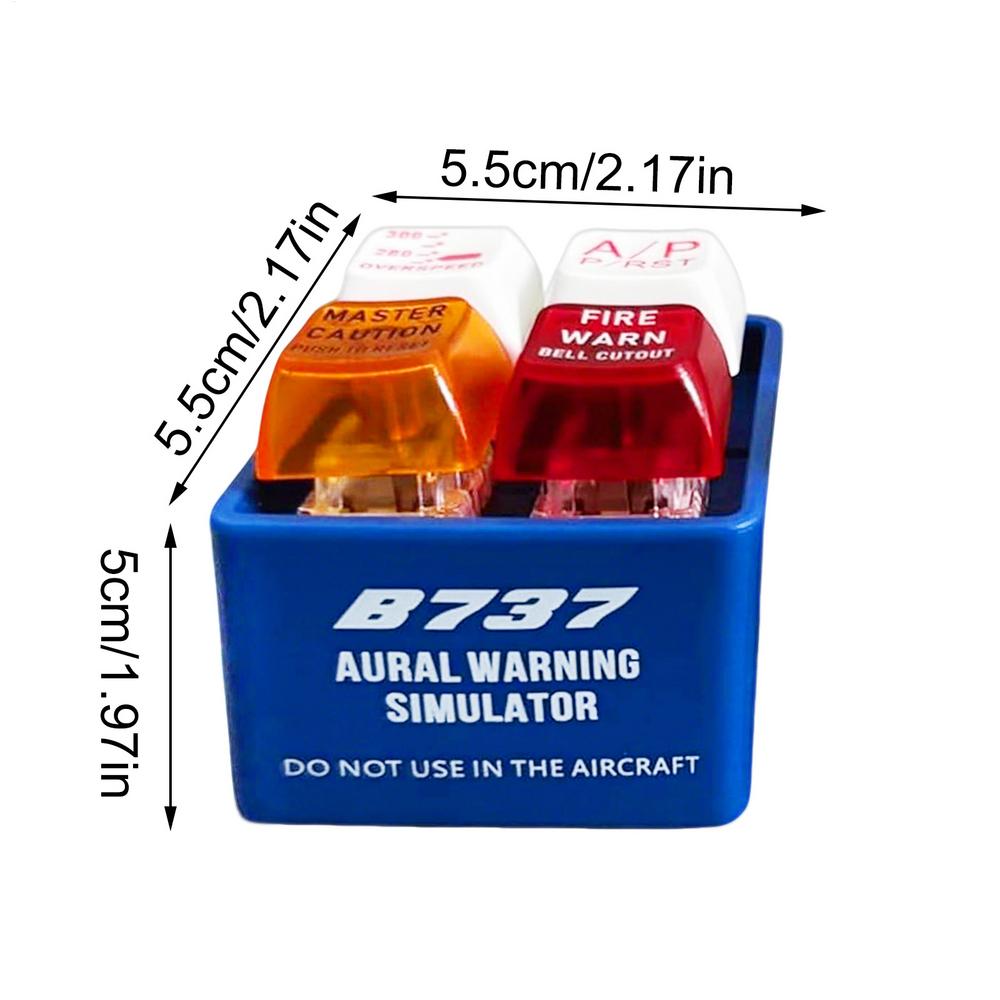 Chaveiro de Alerta de Emergência para Avião, Simulador de Som de Alerta EGPWS, Alarme para Tripulação, Chaveiro Pingente para Mochila, Decoração para Interior de Carro